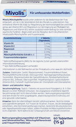 Mönchspfeffer Tabletten 60 St Mivolis