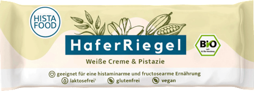 Haferriegel Weiße Creme & Pistazie HistaFood