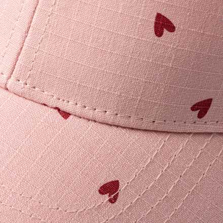 Basecap mit Herz-Muster, rosa, Gr. 54/55 PUSBLU