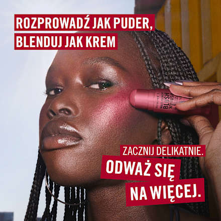 Róż w sztyfcie Multi-Tasker Blush’N’Brush 100 Cotton Candy RIMMEL LONDON