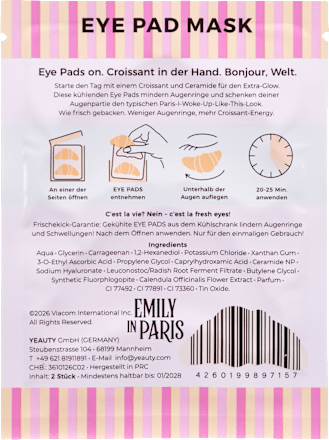Augenpads Emily in Paris Ceramide Croissant (1 Paar) Yeauty