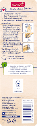 Spritztüllen aus Edelstahl Profissimo