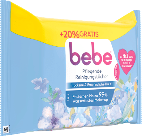 Pflegende Reinigungstücher mit Vitamin E und Glycerin bebe