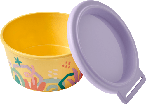 Aufbewahrungsdose NORA mit Deckel aus Kunststoff, gelb (250 ml) Koziol