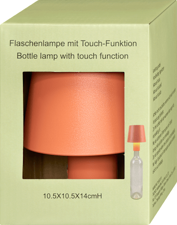 Lampenschirm, Flaschenaufsatz aus Kunststoff, orange (10,5x10,5x14 cm) Dekorieren & Einrichten