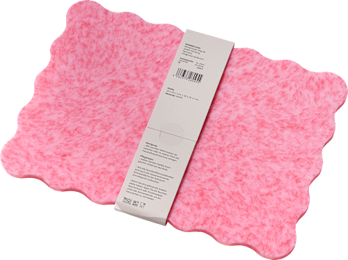 Schneidebrett-Set aus Kunststoff/HDPE, marmoriert rosa/lila Dekorieren & Einrichten