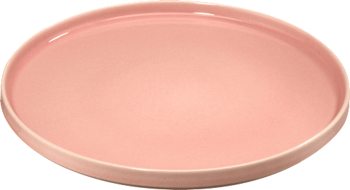 Dessertteller aus Steinzeug, rosa (20x2 cm) dm home