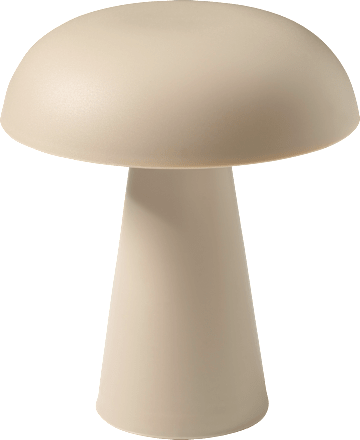 Tischlampe aus Kunststoff, wasserdicht, beige (17,5x15 cm) BOLTZE