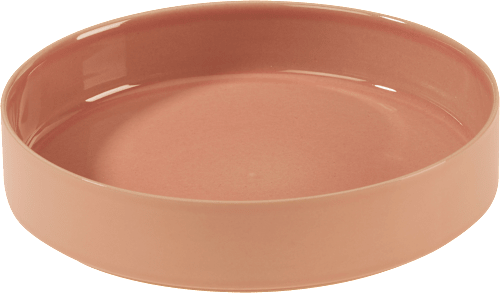 Pastateller/Bowl aus Steinzeug, rosa (20x4 cm) dm home
