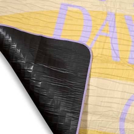 Picknickdecke OH HAPPY DAY, gelb/lila (150x200 cm) Vito & Joe