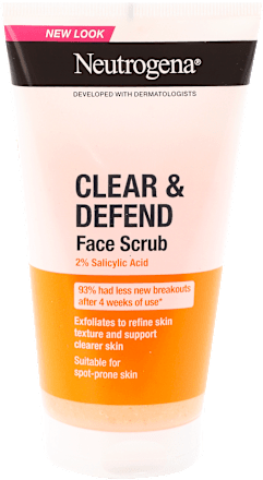 Clear&Defend piling za lice sa 2% salicilne kiseline  Neutrogena