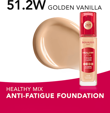 Tekući puder Healthy Mix Anti-Fatigue – 51.2W Golden Vanilla BOURJOIS PARIS