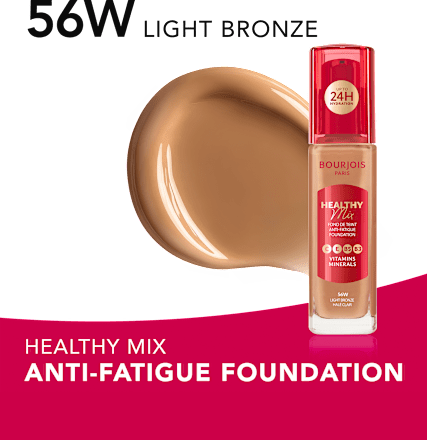 Tekući puder Healthy Mix Anti-Fatigue – 56W Light Bronze BOURJOIS PARIS