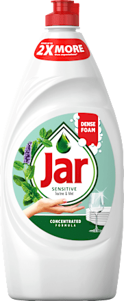 Prostriedok na umývanie riadu Sensitive Tea Tree & Mint  Jar