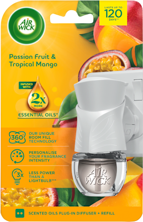 elektrický osvěžovač vzduchu strojek a náplň Maracuja a tropické mango AIR WICK