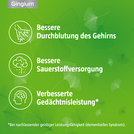 Gingium 120 mg Filmtabletten Gingium