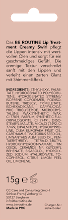Lippenpflege Lip Treatment Creamy Swirl BE ROUTINE