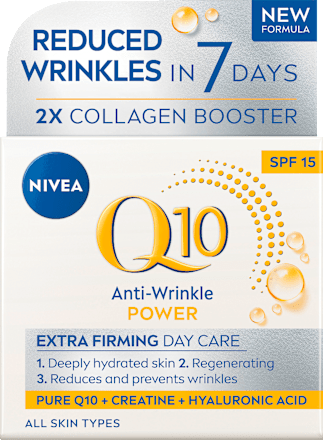 Dnevna krema Q10 Anti-Wrinkle Power Extra Firming, ZF 15 NIVEA