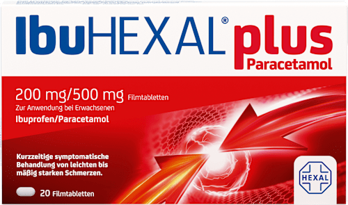 IbuHEXAL plus Paracetamol 200 mg/500mg Filmtabletten HEXAL