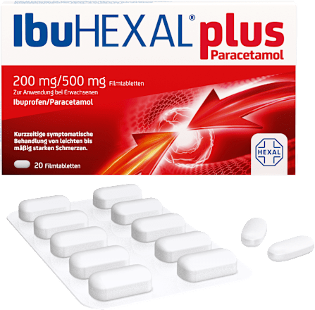 IbuHEXAL plus Paracetamol 200 mg/500mg Filmtabletten HEXAL