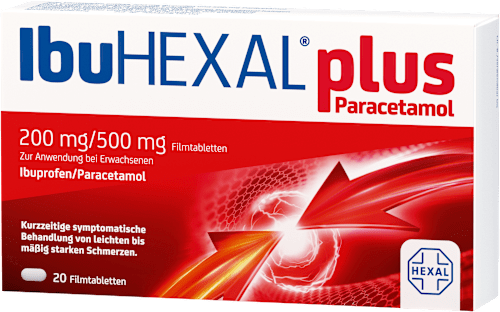 IbuHEXAL plus Paracetamol 200 mg/500mg Filmtabletten HEXAL