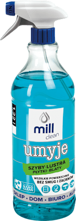 Płyn do szyb, luster, płytek, blatów Umyje  mill clean