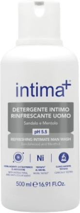Detergente intimo rinfrescante uomo pH 5,5  intima+
