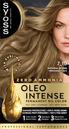 Tartós hajfesték, természetes szőke 7-10 Syoss Oleo Intense