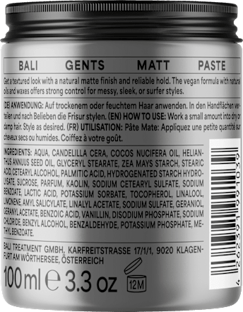 Matt Paste BALI GENTS