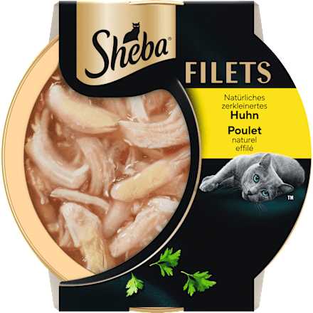 Nassfutter Katze mit Huhn Filets Sheba
