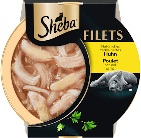 Nassfutter Katze mit Huhn Filets Sheba