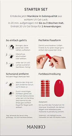 Starterset UV Gel Nagelfolien Statement Maniko