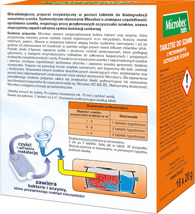 Tabletka do szamb Microbec Ultra BROS