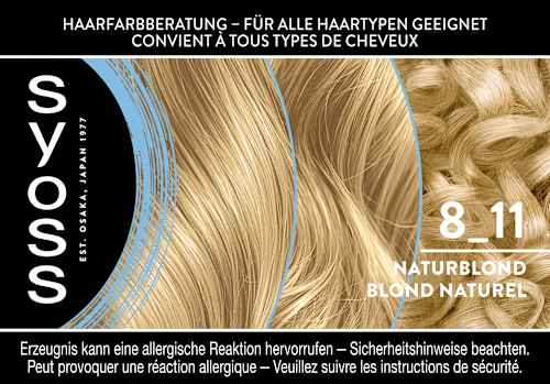 Haarfarbe Permanente Coloration 8_11 Naturblond  Syoss