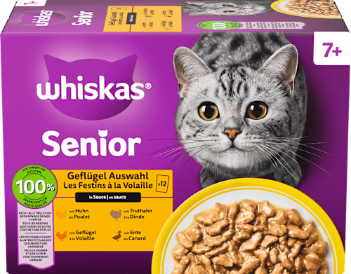 Nassfutter Katze 7+ Geflügelauswahl Whiskas