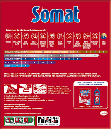 Geschirrspül-Tabs Classic Power Zitrone XXL Somat