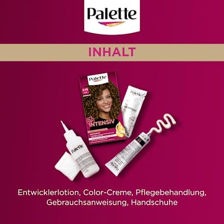 Haarfarbe Intensiv-Creme-Coloration 645 Honigbraun Palette