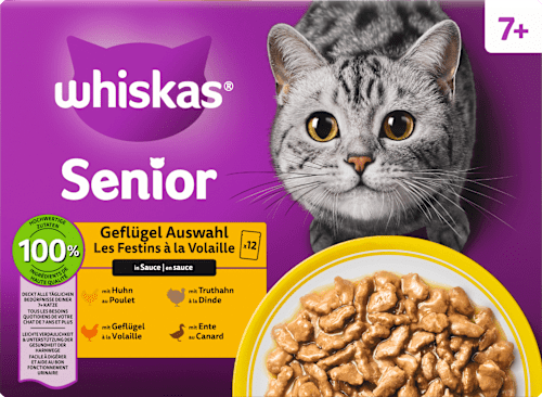 Nassfutter Katze 7+ Geflügelauswahl Whiskas