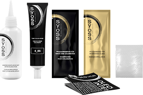 Haarfarbe Permanente Öl-Coloration 4_86 Schokoladenbraun Syoss Oleo Intense