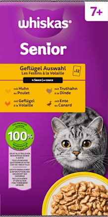 Nassfutter Katze 7+ Geflügelauswahl Whiskas