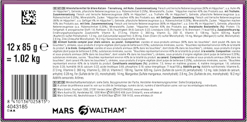 Nassfutter Katze 7+ Geflügelauswahl Whiskas