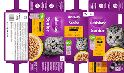 Nassfutter Katze 7+ Geflügelauswahl Whiskas