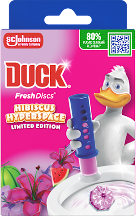 Odorizant pentru toaletă fresh discs Hibiscus DUCK