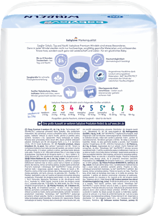 Scutece premium numărul 0 până la 3kg babylove