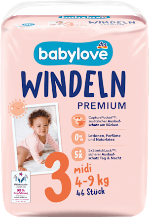 Scutece premium numărul 3 babylove