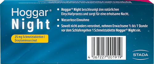 Hoggar Night 25 mg Schmelztabletten Hoggar