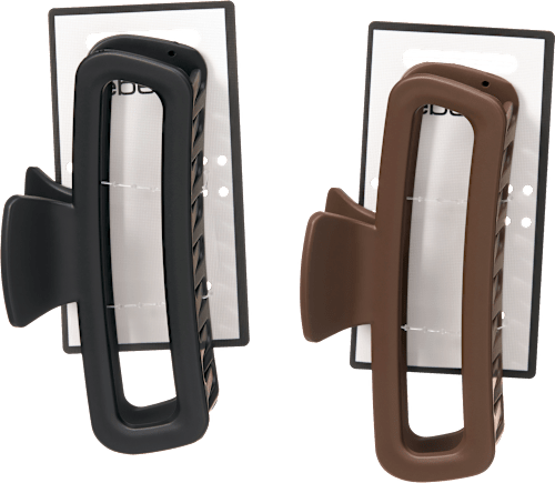 Haarklammer maxi, braun/schwarz ebelin