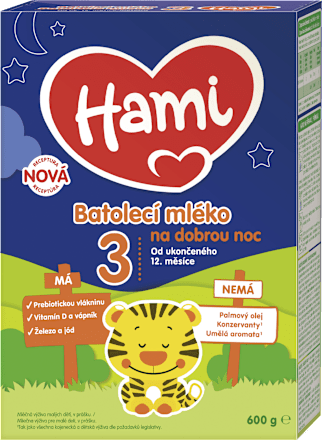 pokračovací mléčná kojenecká výživa 3 DN 12m Hami