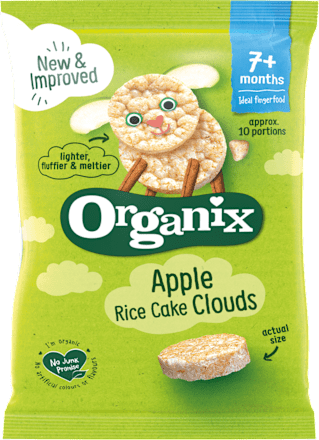 Rondele de orez&suc de mere ECO 7+ Organix