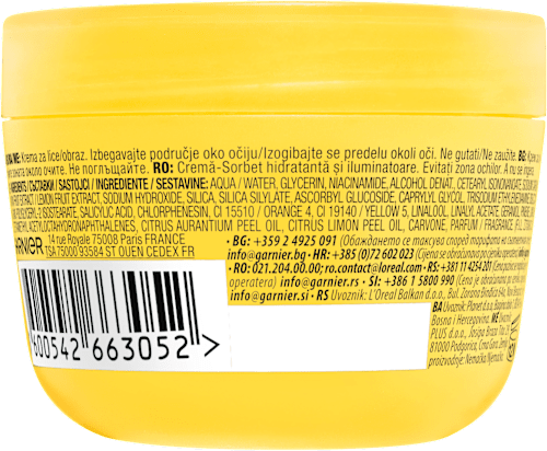 Sorbet Vitamin C krema za lice Fresh & Bright GARNIER